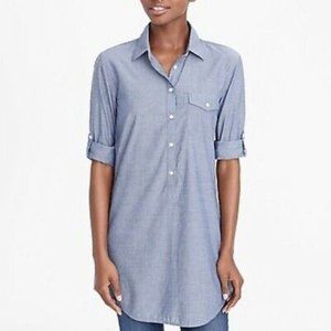 J.Crew Factory Chambray Popover Tunic - Size S